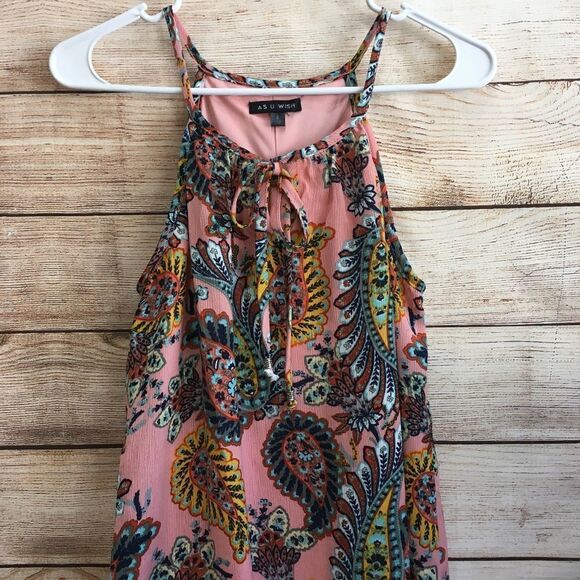 AS U WISH DRESS IN CORAL PAISLEY PRINT‎ - Picture 4 of 7